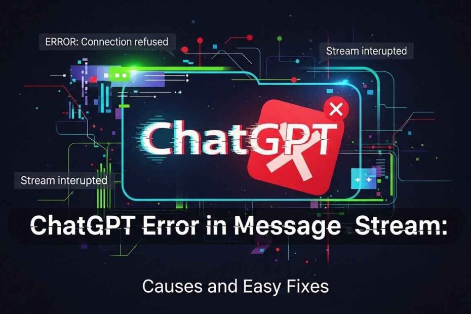 ChatGPT Error in Message Stream